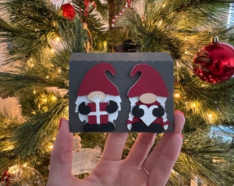 Titolare della carta regalo Gnomo di Natale SVG/Regali SVG/File di taglio carta regalo/Carta regalo di compleanno/Titolare della carta regalo modello di compleanno/Cricut svg/