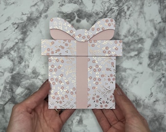 Present Gift Card Holder SVG| Gifts SVG | Gift Card Cut File | Birthday Gift Card | Birthday Template Gift Card Holder| Cricut | Present SVG