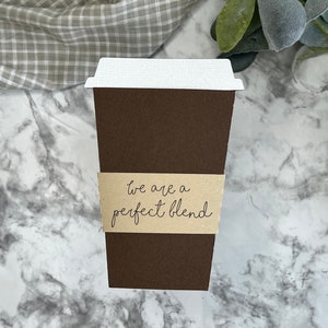 We Are A Perfect Blend| Coffee Gift Card Holder SVG DXF | Gift Card Holder SVG Dxf | Coffee Cup Svg |  Coffee svg |Gift Card Holder Cut File