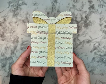 Christmas Present Gift Card Holder SVG| Gifts SVG | Gift Card Cut File | Birthday Gift Card | Birthday Template Gift Card Holder| Cricut |