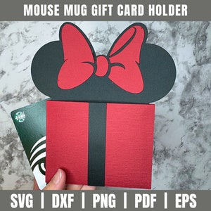 Maus Geschenk Kartenhalter SVG | Geschenke SVG | Geschenk Card Cut File | Karte zum Geburtstag | Geburtstag Vorlage Geschenkkartenhalter | vorhanden SVG