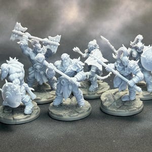 Orcs of the Scar — Orc Warband Miniatures (6pcs) | Brutal Orc Fighters for DnD, Pathfinder, Fantasy TTRPG