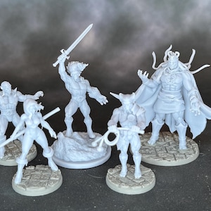 Fangs of Third Earth — 5 Heroic & Villainous Miniatures Inspired by Classic 80s Fantasy Cartoons