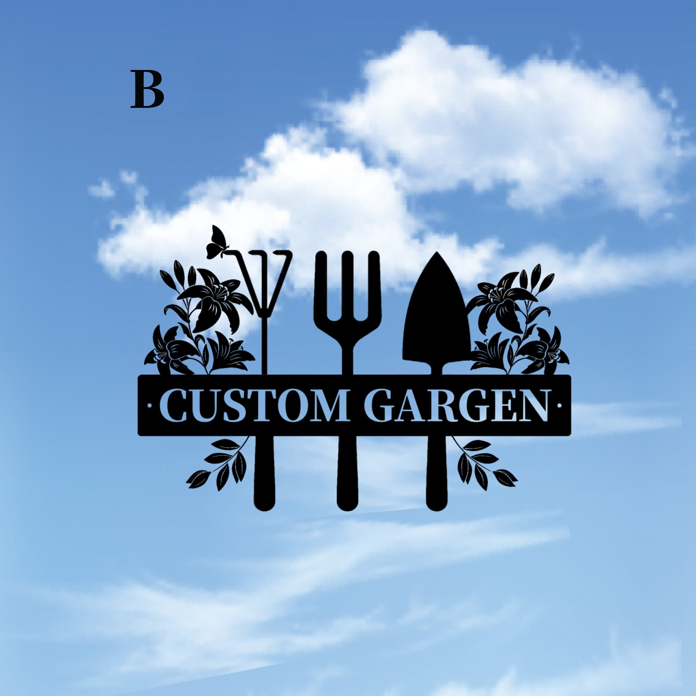 Benutzerdefinierte Garten Metallschild Gartenschild Etsy.de