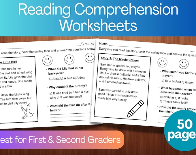 Reading Comprehension Printable - Kindergarten - First Grade ...