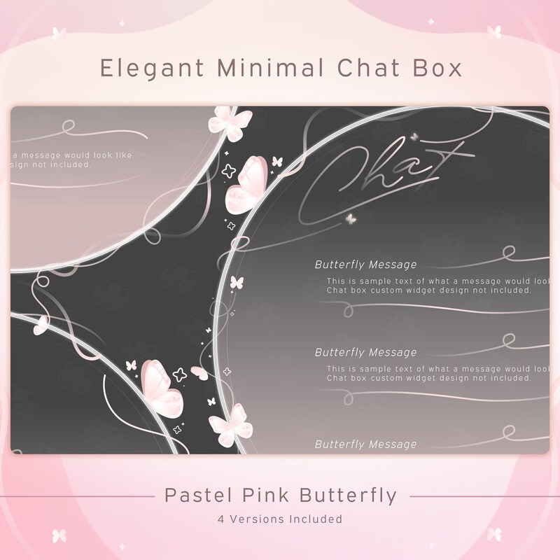 Overlay Chat Box Example Transparent Chat Overlay - Etsy