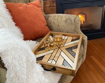 Carved Design Serving Tray