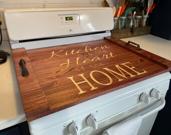 Carved Design Noodle Board Stove Top Cover l Kitchen is the Heart of the Home