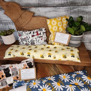 Flannel Microwavable/Freezable Rice Bag with Removable Washable Cotton Cover