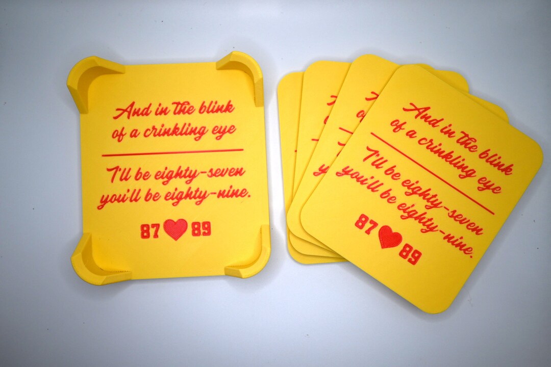 87/89 Coaster Set - Etsy