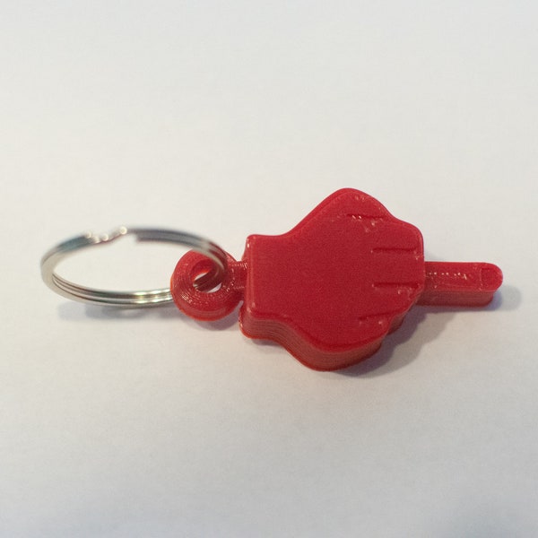 Middle Finger Keychain Etsy