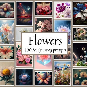 Blooms of Creativity: Unleash AI-Powered Midjourney Artistry with 190+ Floral files, Midjourney files, Midjourney AI Art, Digital Art
