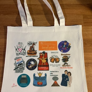 Scarecrow and Mrs. King 13&quot; x 13&quot; Canvas Tote (Choose from 2 designs)