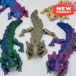 Adorable axolotl articulado: juguete flexible para inquietarse, juguete sensorial, articulado