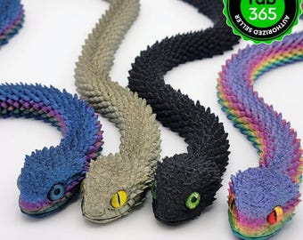 Articulated Bush Viper Toy - Dragon Snake