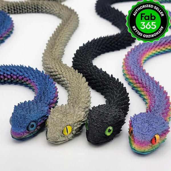 Articulated Bush Viper Toy - Dragon Snake