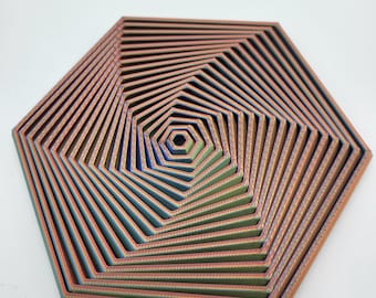 3D Fractal Fidget Hexagon Toy - Fidget Toy, Desk Toy, Desk Decor