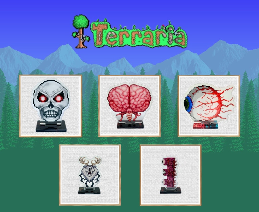 Terraria Bosses and Mini-Bosses Diagram