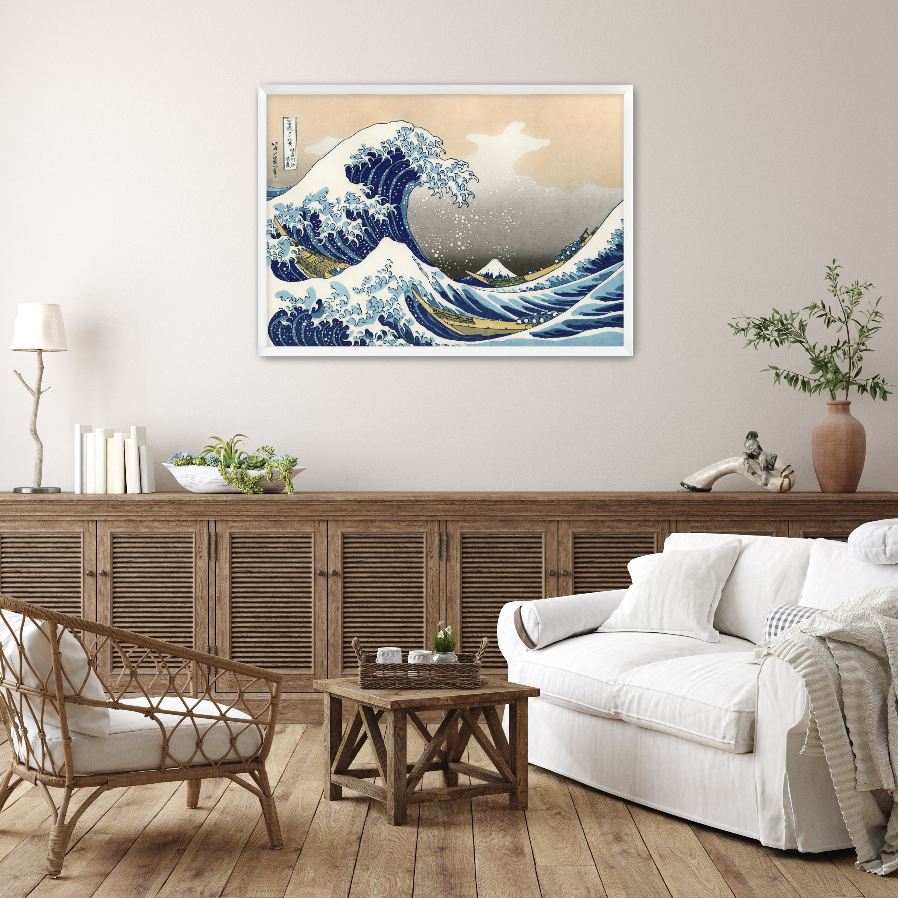 The Great Wave at Kanagawa - Hokusai Katsushika Art Reproduction
