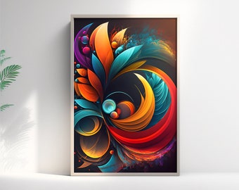 Abstract Colorful Art Version 5