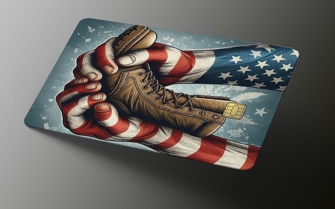 Solder Boot Patriotic Credit Card Skin, Debit Card Covering Etsy