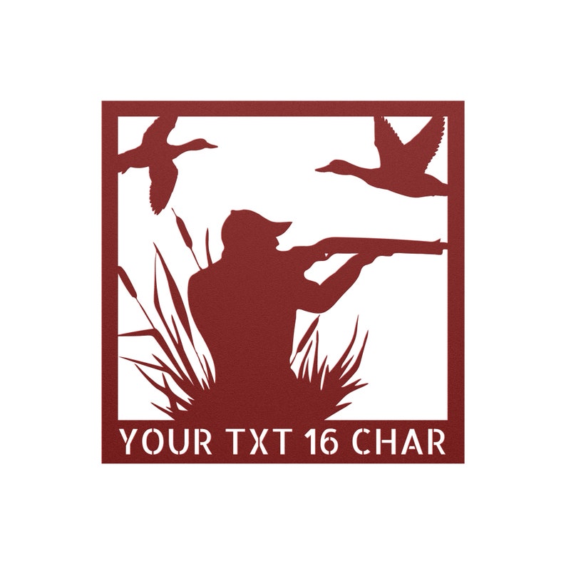 Hunting Duck No1 Laser Cut Metal Wall Art Duck Hunting Wall Etsy