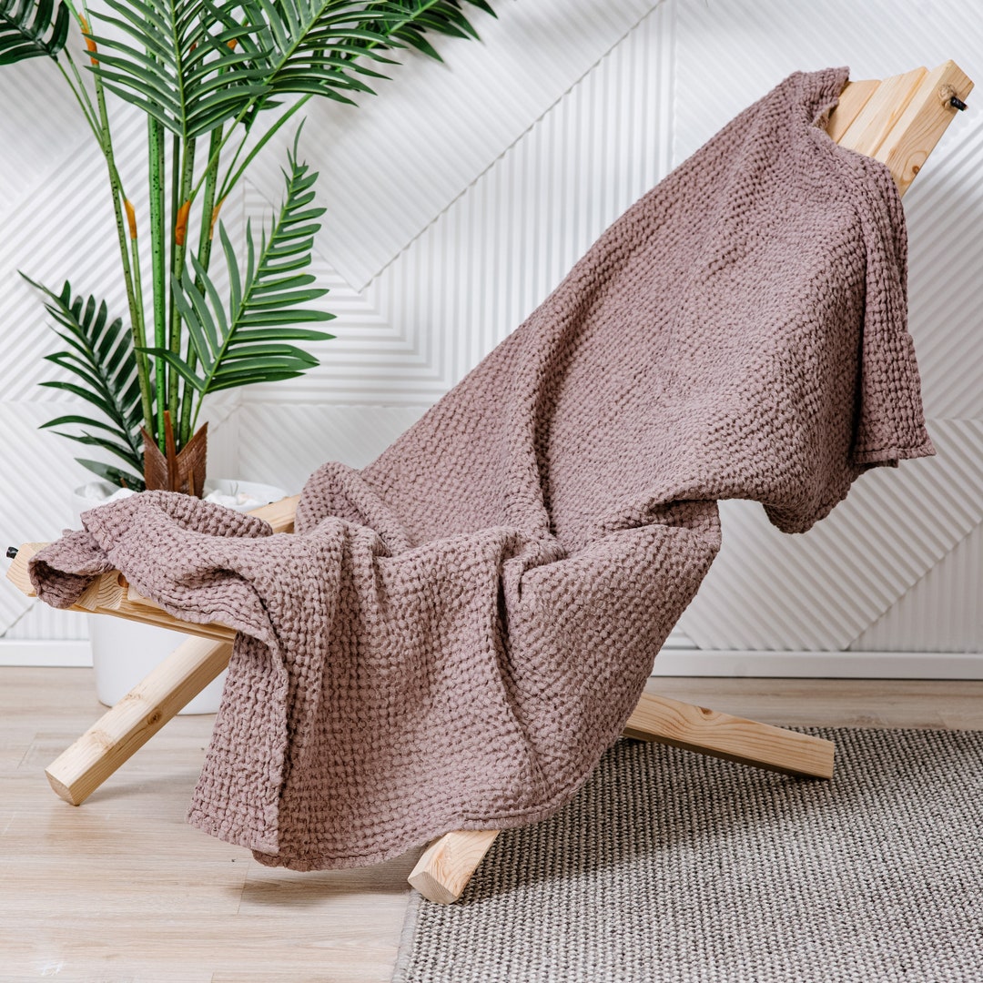 Linen Waffle Bath Towel, Linen Waffle Towel Bathroom. Linen Bath Towel, Linen Face Towel, Linen ...