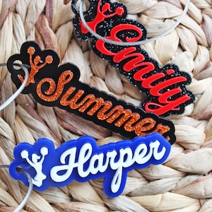 Cheer Keychain, Cheerleading key chain, Cheerleading Bag Name, personalized cheer keychain, custom key chain