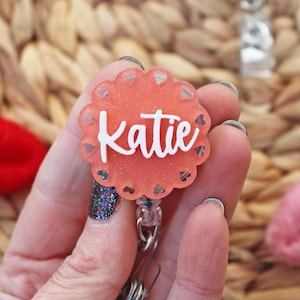Name Badge Reel, custom name badge reel, Personalized Retractable ID Badge Holder, name badge  Reel, badge reel