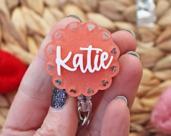 Name Badge Reel, custom name badge reel, Personalized Retractable ID Badge Holder, name badge  Reel, badge reel