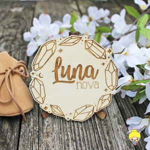 Namensschild | Mini Baby Namensschild | Namensansage | Hallo Mein Name Ist | Hallo mein Name ist Zeichen | Boho Baby Zeichen | Namensschild |