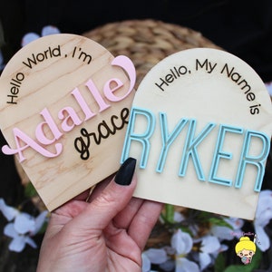 Name Sign,  Baby Name Sign, Name Announcement, Hello My Name Is, Hello My Name Is Sign, Baby Sign, Name Announcement Sign, hospital sign
