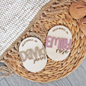 Hello, my name is, Mini Baby Name Sign, Name Announcement, Hello My Name Is, Hello My Name Is Sign, Fresh 48 Sign, Name Announcement Sign