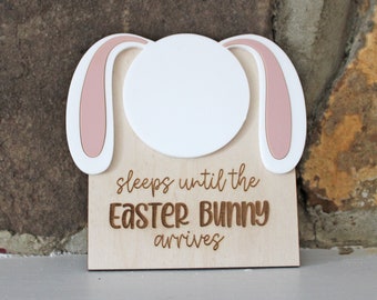 Easter Countdown Sign, Easter Countdown, easter bunny count down