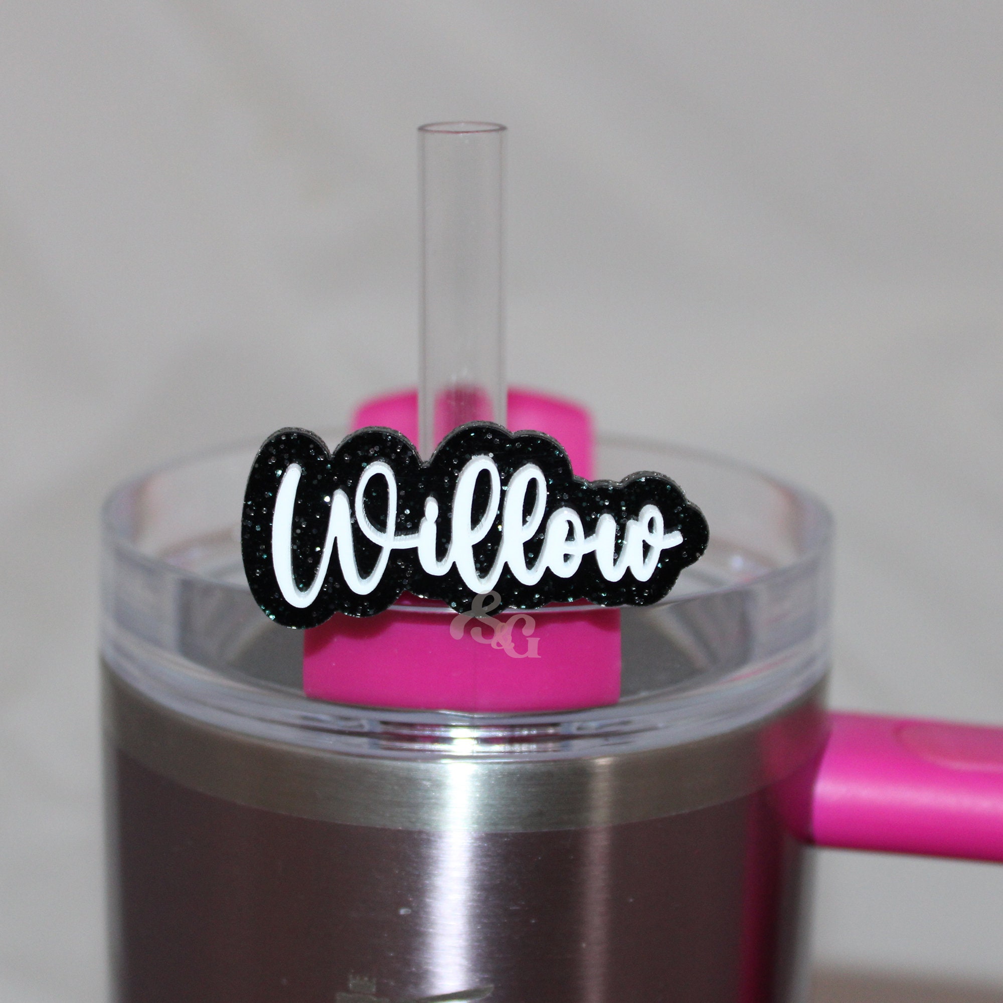 Custom Name Straw Topper, Straw Topper, Straw Buddy, Straw Accesories ...