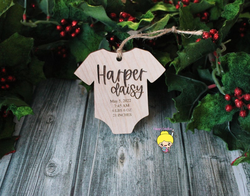 Newborn Engraved Ornament, Newborn Gift, Newborn Ornament, Newborn