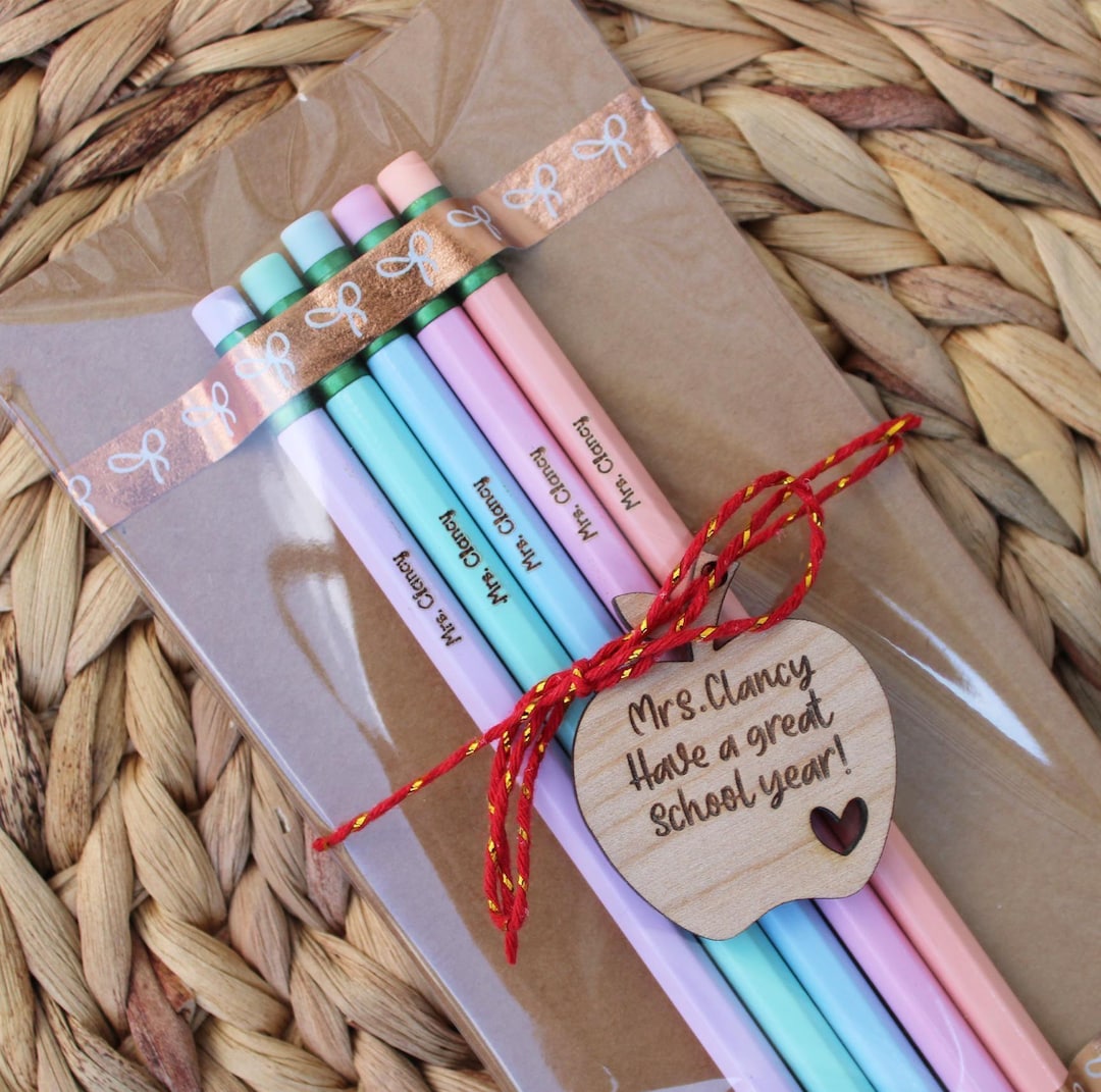 Engraved Pencils, Custom Name Pencils , Engraved Name Pencil Set, Back ...