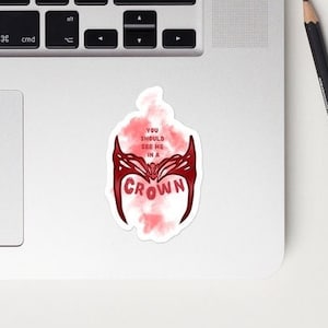 Scarlet Witch Crown Sticker