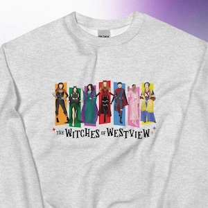 Hexen von Westview Unisex Sweatshirt - Agatha All Long Coven - Billy Maximoff Wiccan Scarlet Witch