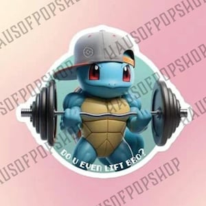 Squirtle Lift Bro Sticker