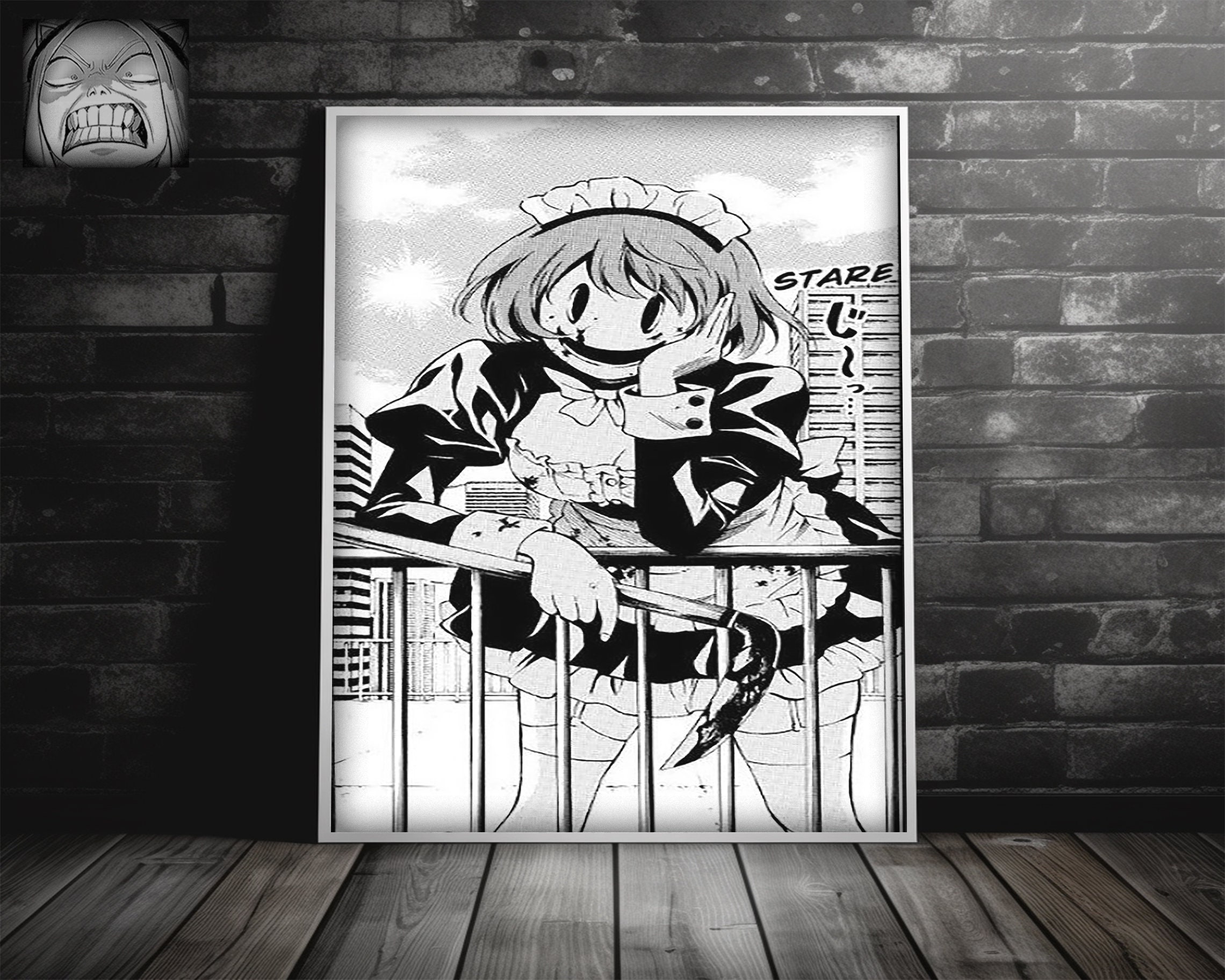 Killer Stare. Manga Panel Posters Etsy