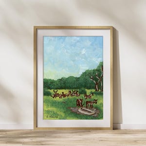 Texas Hill Country Ranch Painting | Fine Art Print | Landscape Wall Art