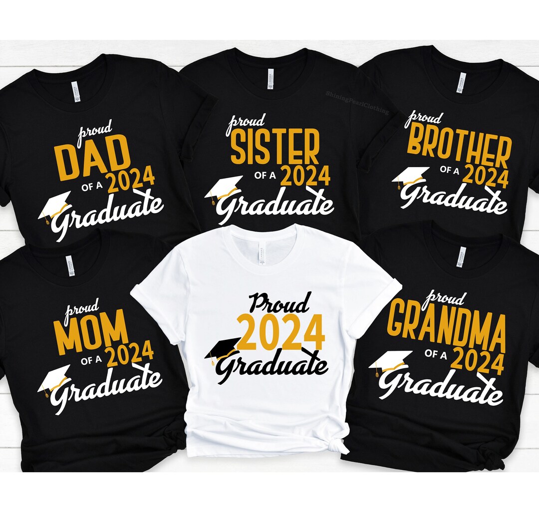 Custom Family Graduation Shirts Senior 2024 Family Matching T - Etsy