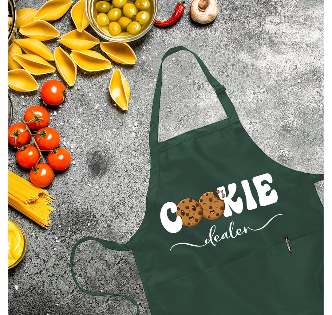 Cookie Dealer Apron, Cookie Aprons, Baking Gift, Baking Mother Apron, Funny Baker Mom, Cookie