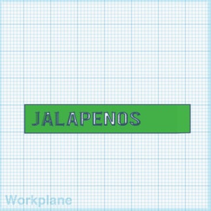 Garden Stake Jalapenos Digital Download STL for 3D Printing