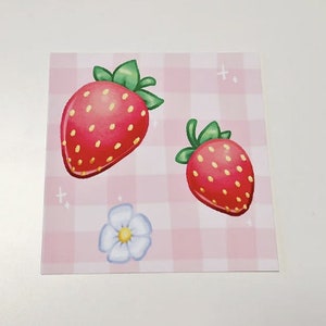 Stampa artistica "Fragole primaverili" da 5 pollici