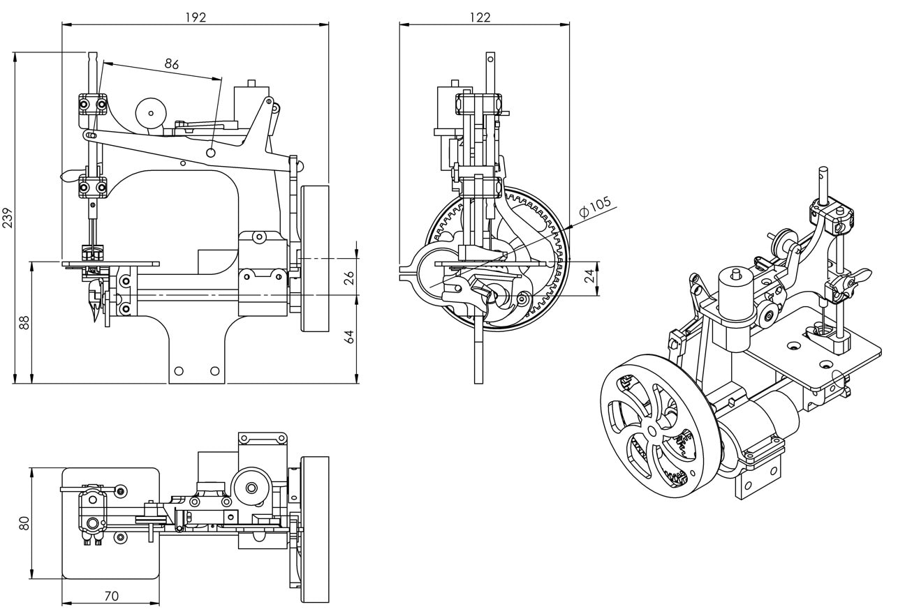3D Printed Sewing Machine Etsy