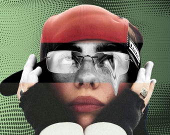 Billie Eilish-poster met digitale print