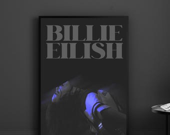 Digitale poster Billie Eilish-poster