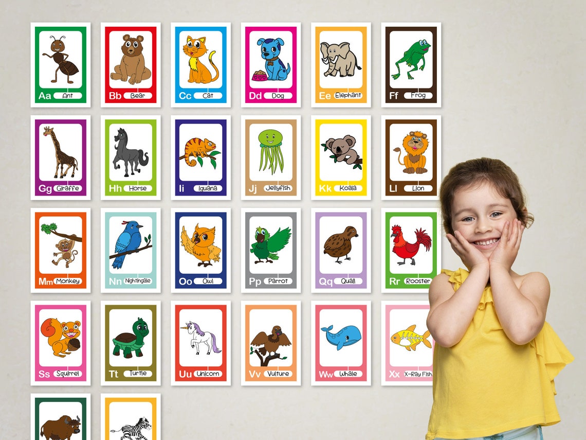 Printable A4 Alphabet Coloring Pages for Kids. - Etsy